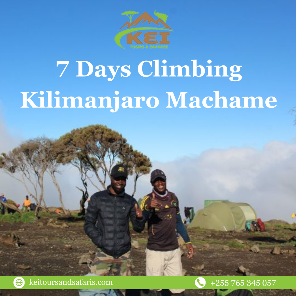 7 days climbing Kilimanjaro Machame