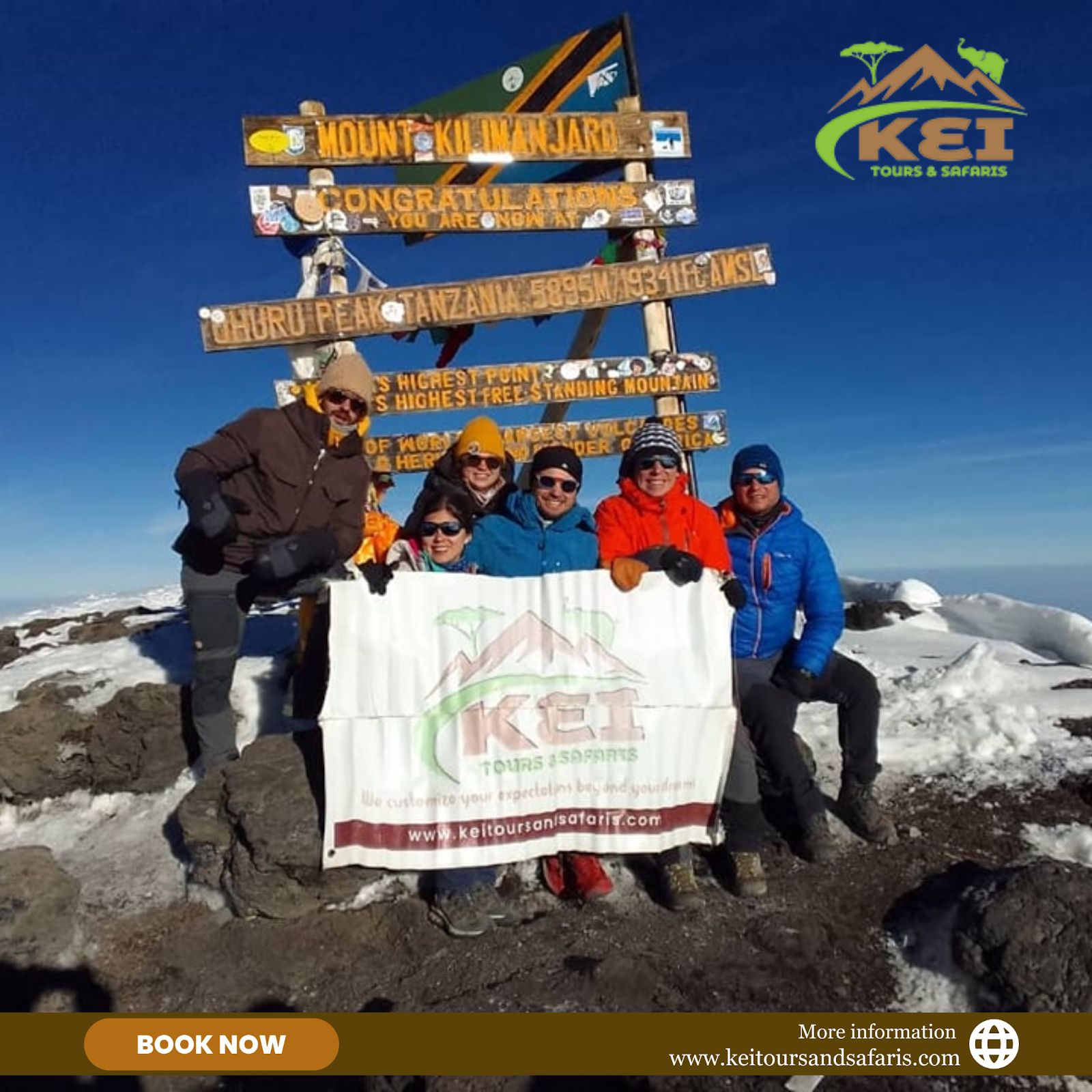 Mount Kilimanjaro climbing tours